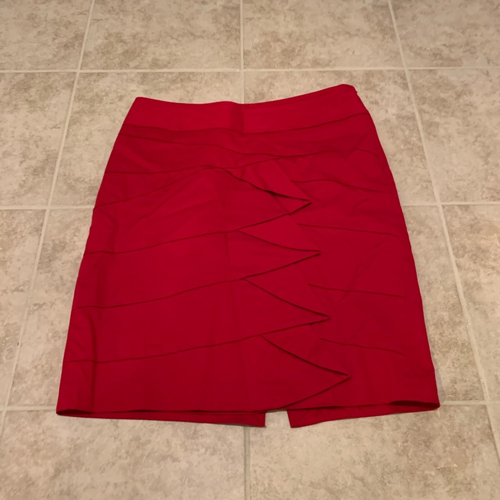 Limited red pencil skirt